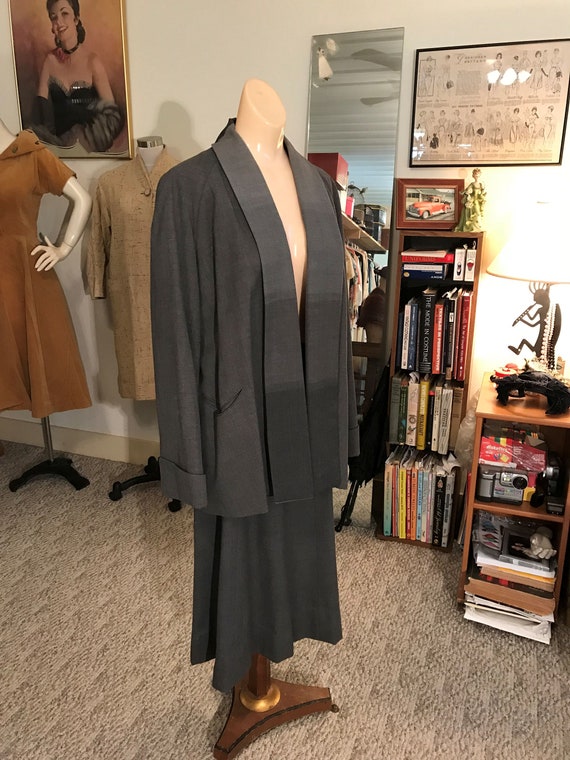 Vtg 1930/40's Vtg. Wool Suit/Unbelievable Fabric/I