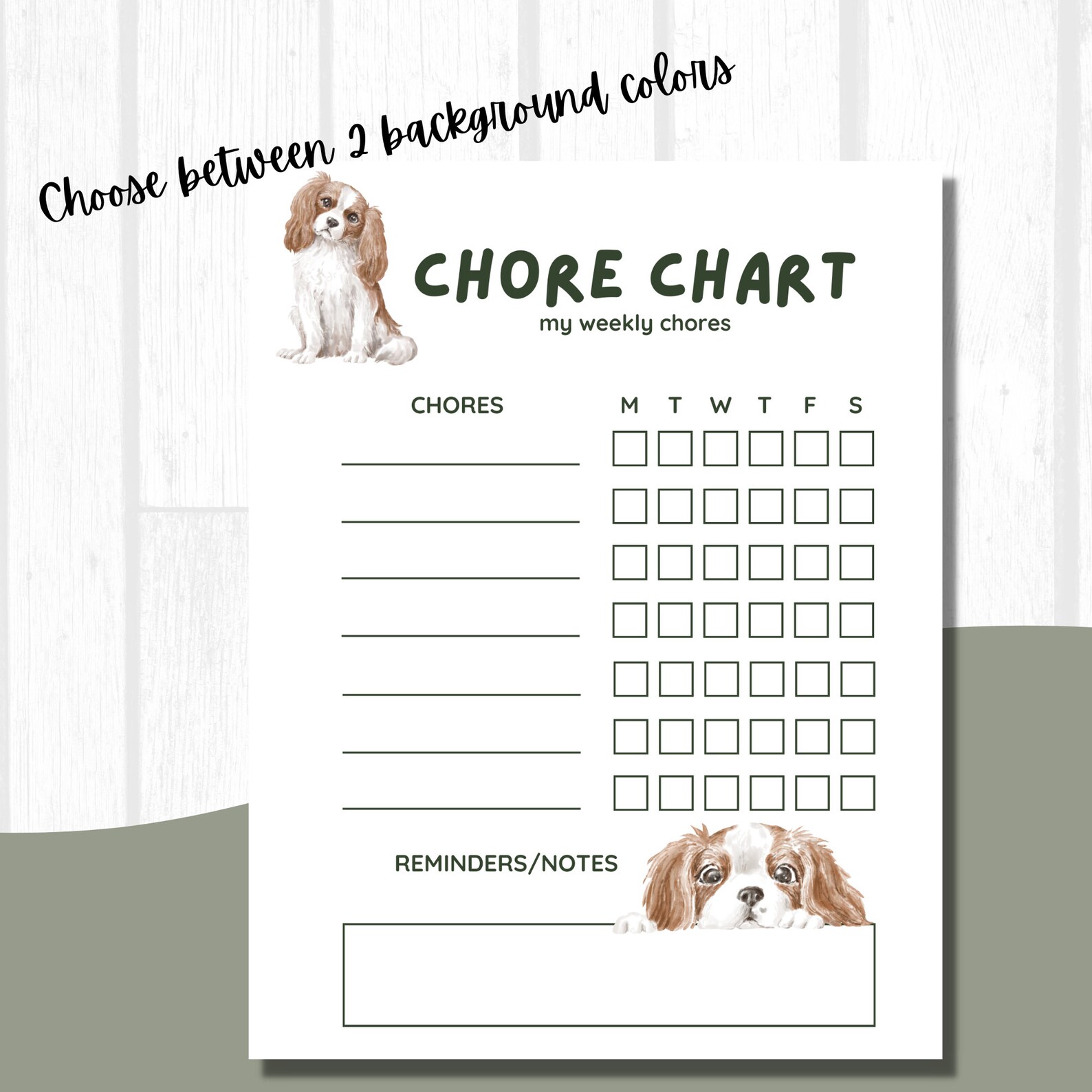 Dog Chore Chart For Kids