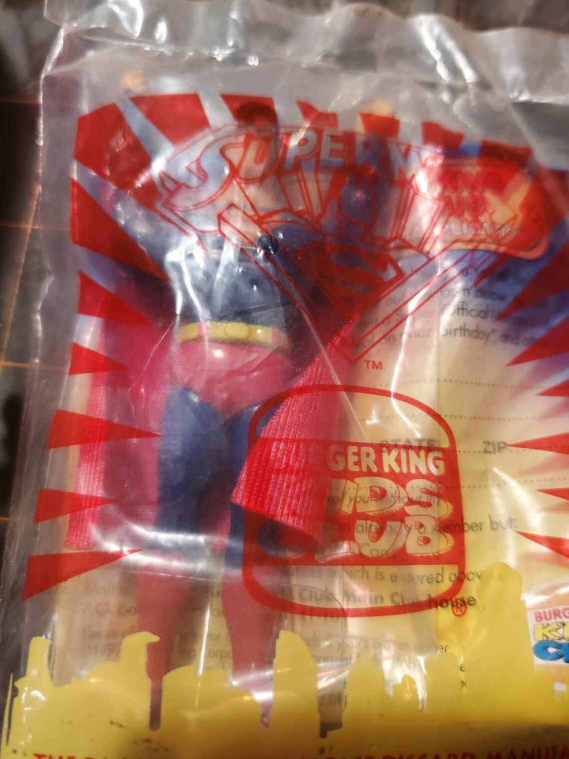 Vintage 90's Burger King Superman toys | Etsy