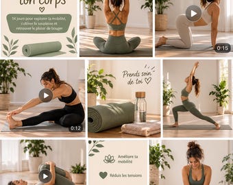 Unlock Your Body – Stretching and Mobility Ebook for Beginners, 14-Day Wellness Program, PDF Guide