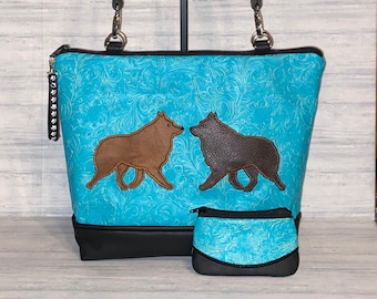 Schipperke Purse, Schipperke Handbag - Other Colors Available -Made to Order