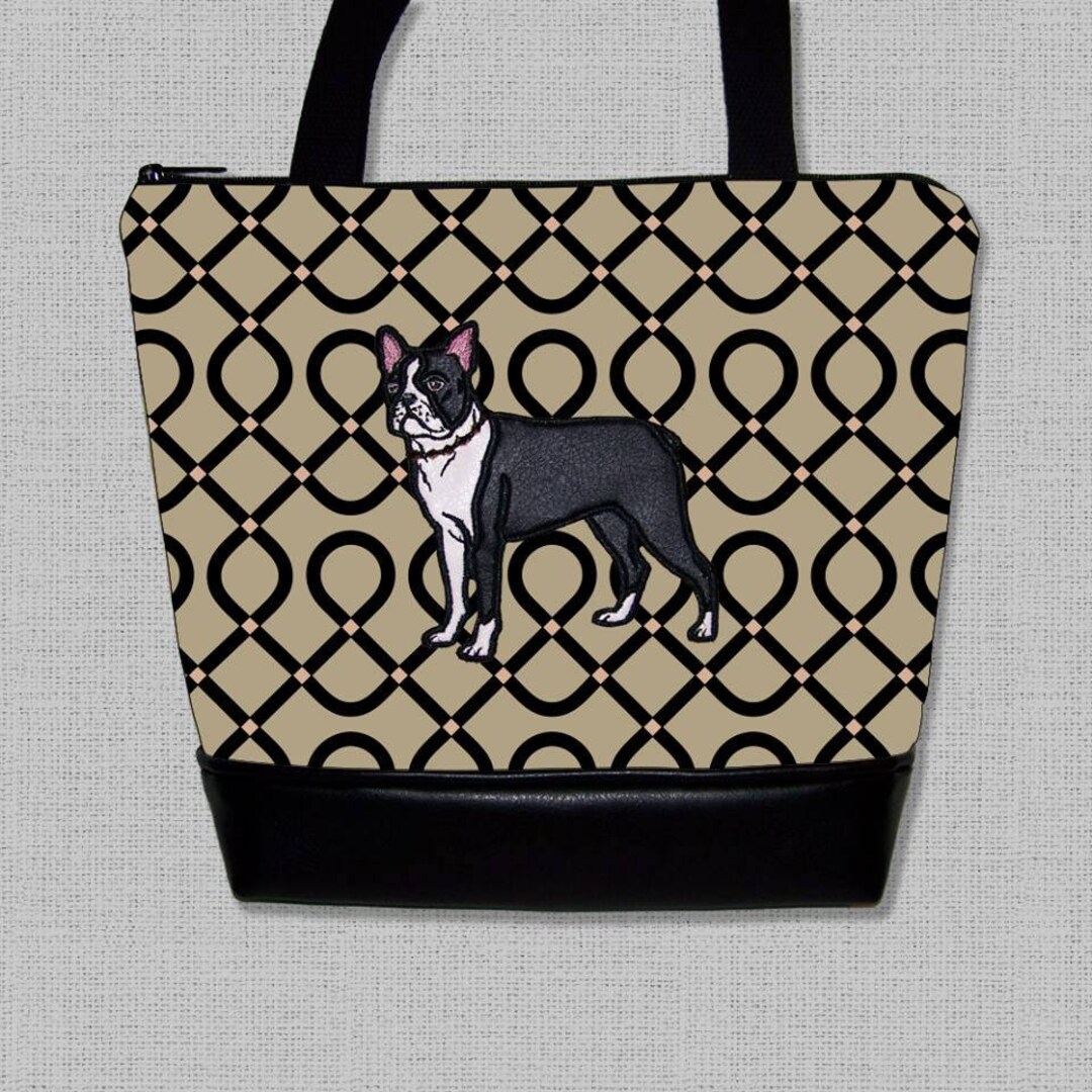 AFTER CHRISTMAS DELIVERY Boston Terrier Purse Handbag Bag Made to Order Etsy
