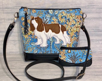 Cavalier King Charles Spaniel Cross Body Bag - Custom Made Handbag-Purse-Made to Order