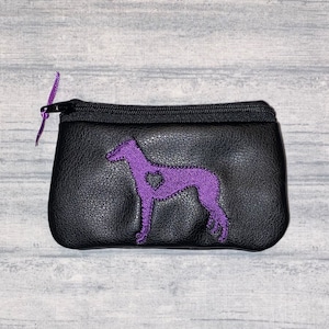 Greyhound/whippet Coin Purse - Change Purse - more colors available