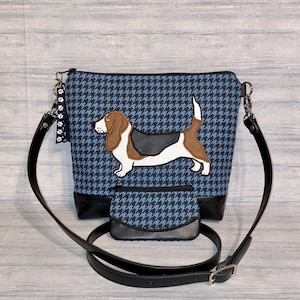 Basset Hound Purse or Cross body bag - Handbag - Purse - Shoulder Bag