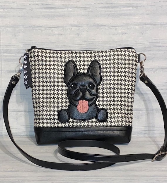 French Bulldog Shoulder Bag - Black French Bulldog Shoulder Bag - Black