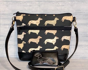 Dachshund Cross Body Bag - Made to Order