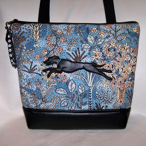 Greyhound/Whippet Purse, Appliqued Greyhound/Whippet Handbag - Purse - Shoulder Bag
