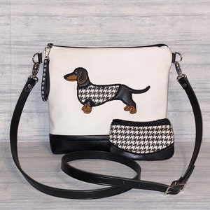 Dachshund Purse - Dachshund Cross Body Bag- Made to Order
