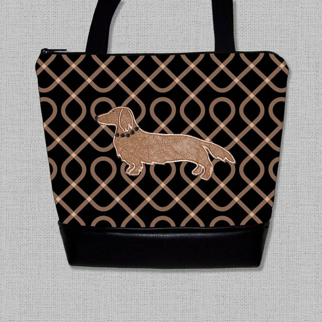 Dachshund Designer Bags With Scottie Dogs Long Hair Dachshund