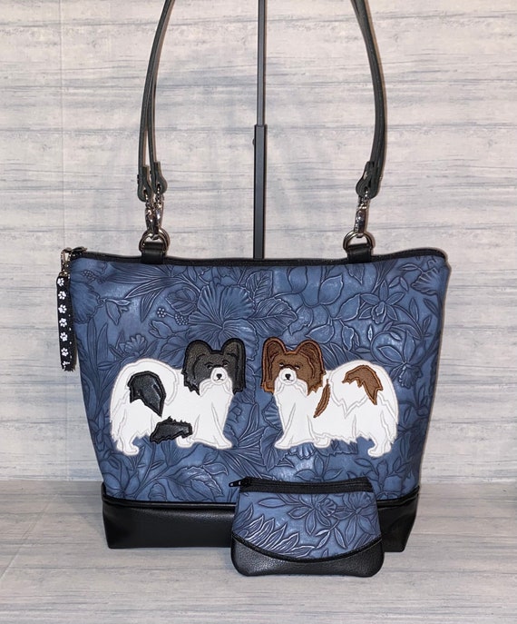 Papillon leather handbag