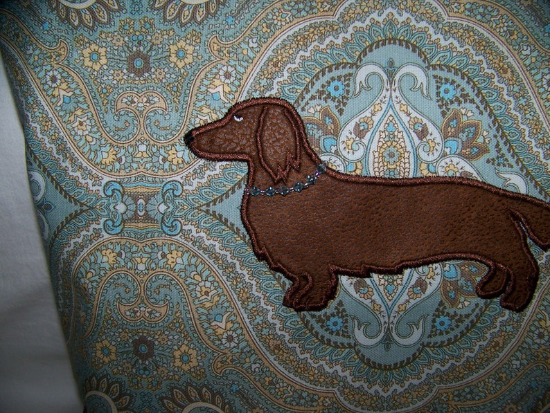 Long Hair DachshundWiener Dog HandbagPurseBag with Beaded Etsy