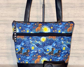 Dachshund Purse - Fall Dachshund Purse - made to order