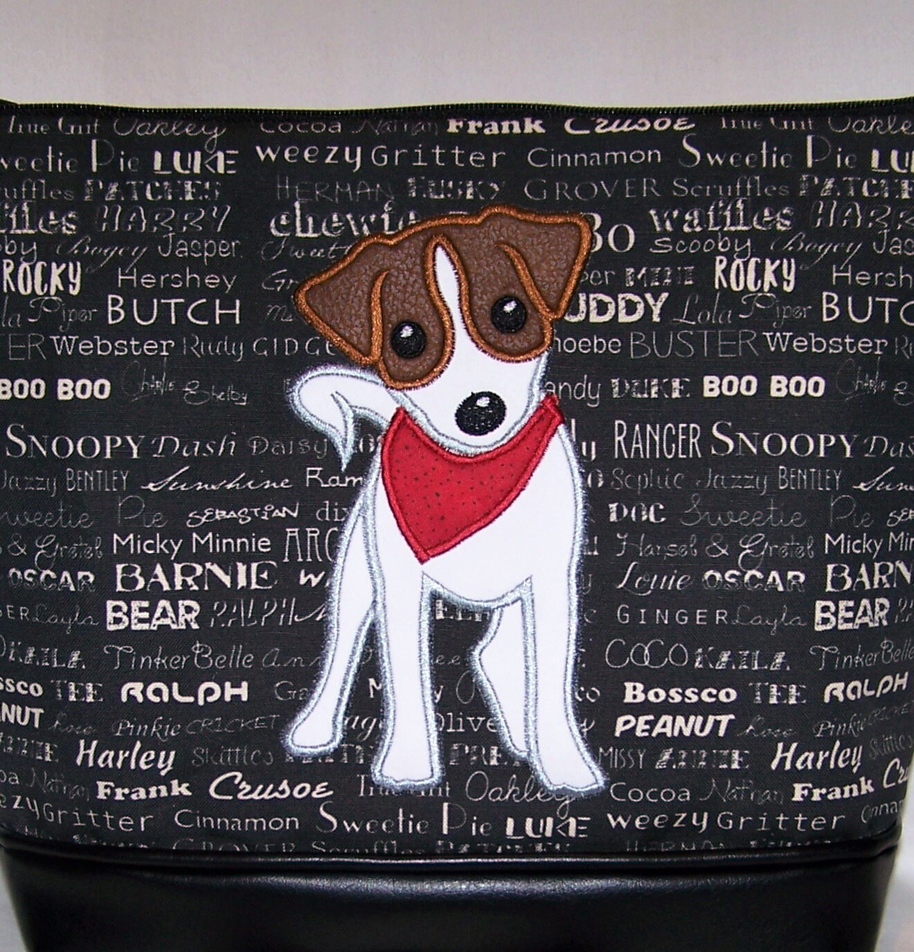 Jack Russell Terrier Purse or Cross Body Bag, Appliqued Jack Russell  Terrier Handbag Purse - Etsy