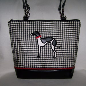 Italian Greyhound Purse, Whippet Purse Appliqued Greyhound/Whippet Handbag - Purse - Shoulder Bag