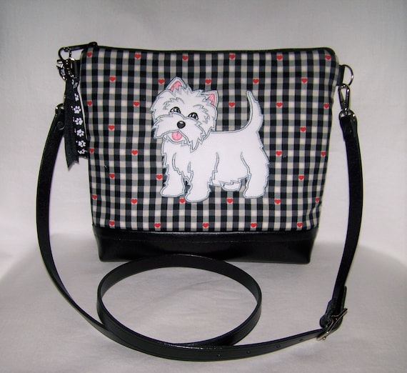 Westie Cross Body Bag Westie West Highland Terrier Handbag Purse Made to Order
