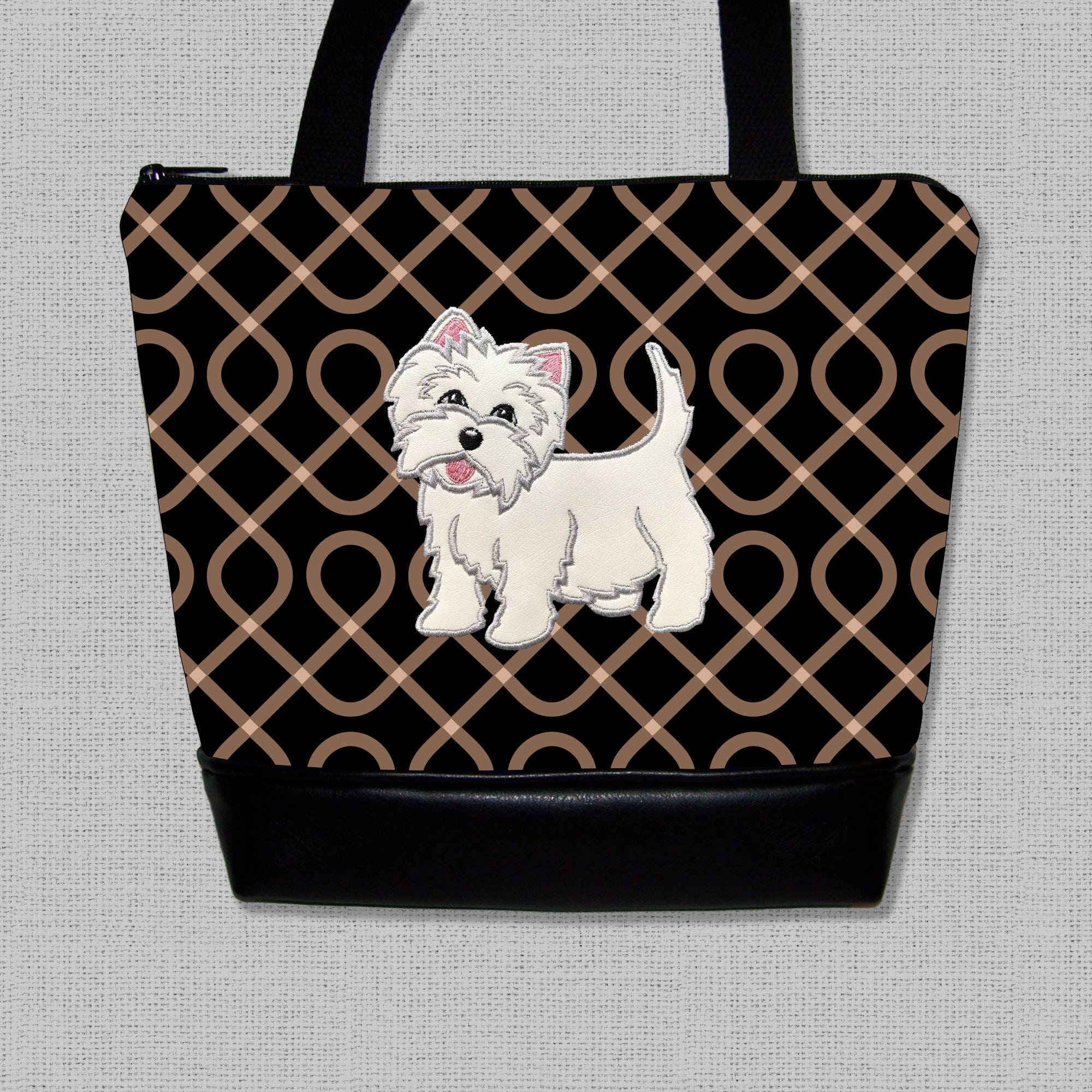 After Christmas Westie Purse West Highland Terrier Purse Handbag Bag Made to Order