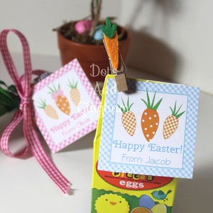 Easter Tags, Carrot Tag, Neighbor Easter Treat, Friends Easter Treat