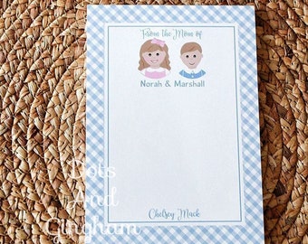 Bloc-notes personnalisé maman / Bloc-notes de la mère de la mère / Bloc-notes visages pour enfants / Bloc-notes maman / Maman