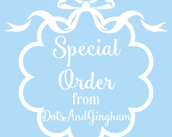 Special Order for Branningan