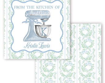 Personalized Kitchen Tags or Stickers / Kitchen Mixer Tags / From the Kitchen Of Tags