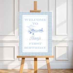 Airplane Welcome Sign, Time Flies Party Sign, Pilot Airplane Welcome Sign, Airplane Birthday Party