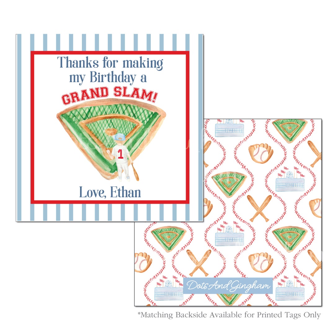 Baseball Favor Tags / Rookie of the Year Party Favor / Lil Slugger ...