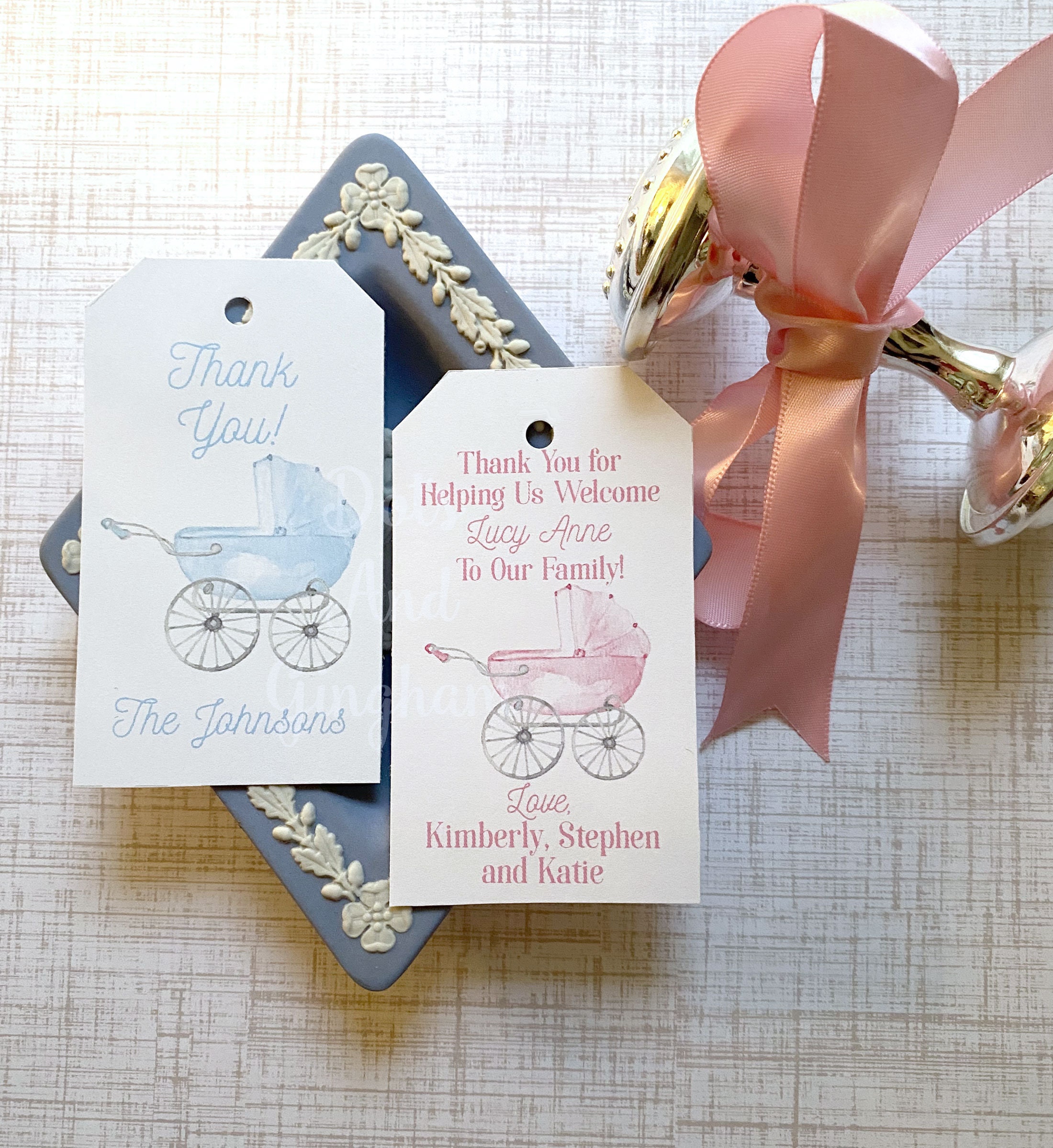 Baby Shower Favor Tags Hospital Thank You Tags Welcome Baby