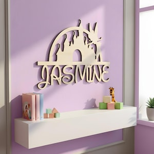 Princess Castle Personalized Wood Sign, Girls Room Decor