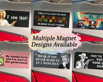 Funny Meme Car Magnet: Gen Z Humor Bumper Sticker