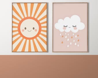 Sun Playroom Poster, Home Schooling Decor, Boho Classroom Print, You Are My Sunshine