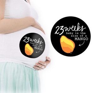 Pregnancy Stickers - Belly Stickers - Baby Bump Weekly Stickers - Pregnancy Announcement - Baby Reveal