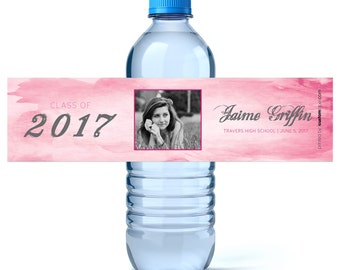 Class of 2023 - Graduation Decorations 2023 - Water Bottle Labels