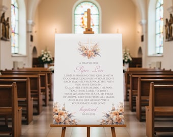 Welcome Baptism Entrance Sign, Church Ceremony, Religious Event