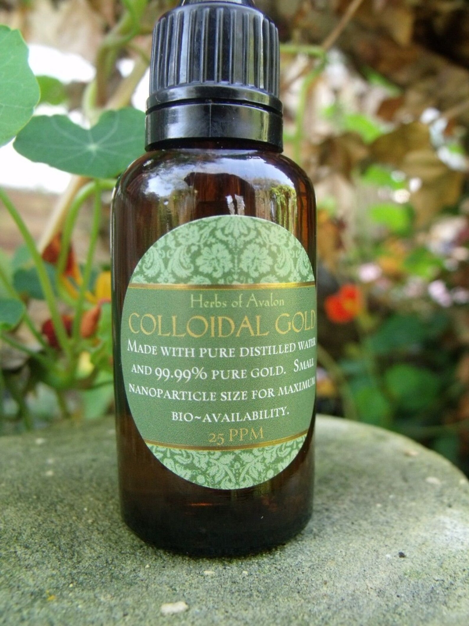 Colloidal Gold 40ppm 99.99 Pure Gold Bioavailable Small Etsy