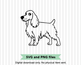 English Springer Spaniel - SVG and PNG Digital File