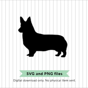 Corgis Silhouette - SVG und PNG Digitale Datei