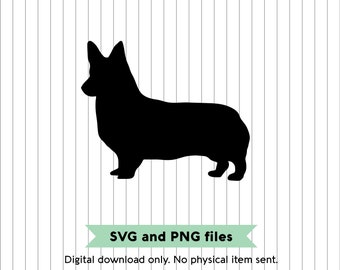 Corgi Silhouette - SVG and PNG Digital File