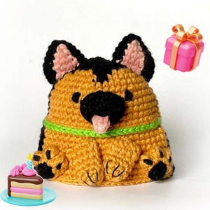 German Shepherd Crochet Pattern, German Shepherd Amigurumi, German Shepherd Animal Dog Pattern, Dog Toy Crochet
