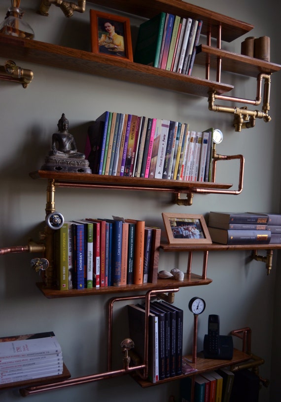 Steampunk-Industrial Bookshelf ~SOLD~