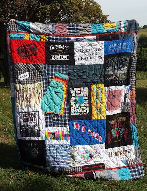 Memorial blankets made with clothes hotsell