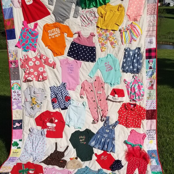 Baby Clothes Quilt - Etsy