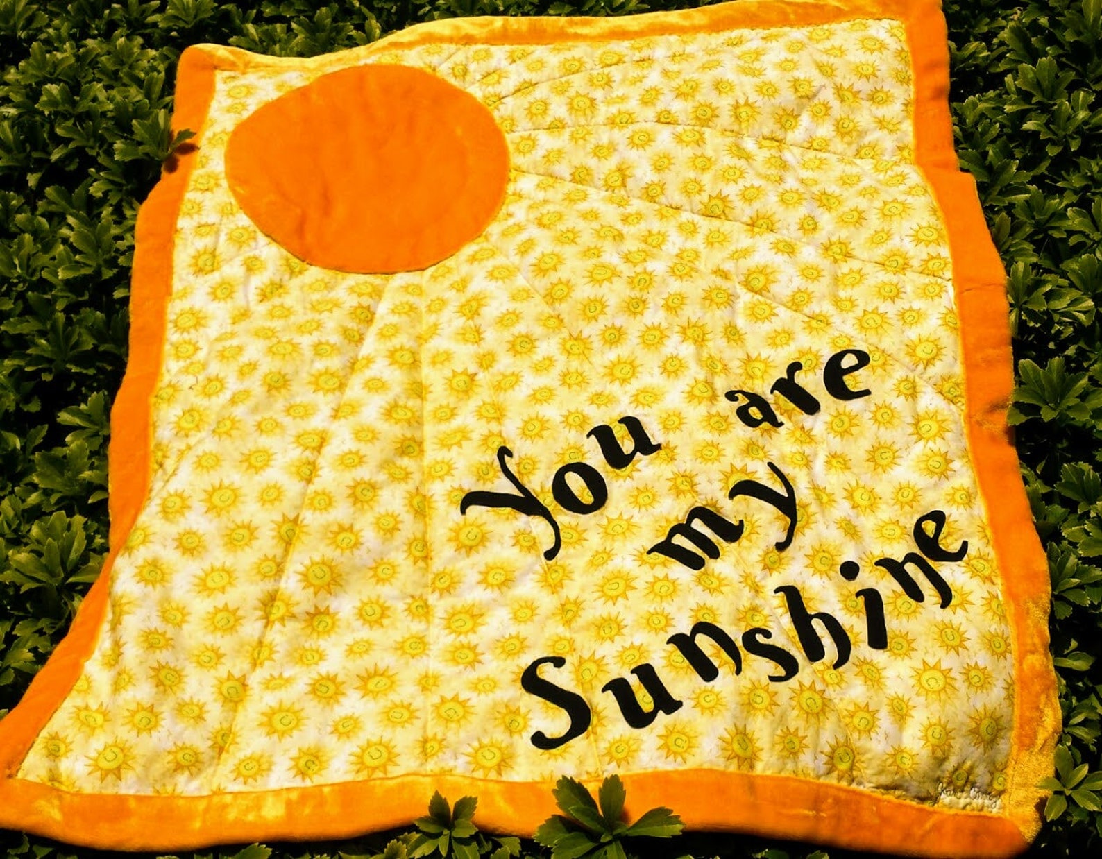 Baby Quilt You Are My Sunshine Quilt Sun Quilt Minky Quilt Etsy