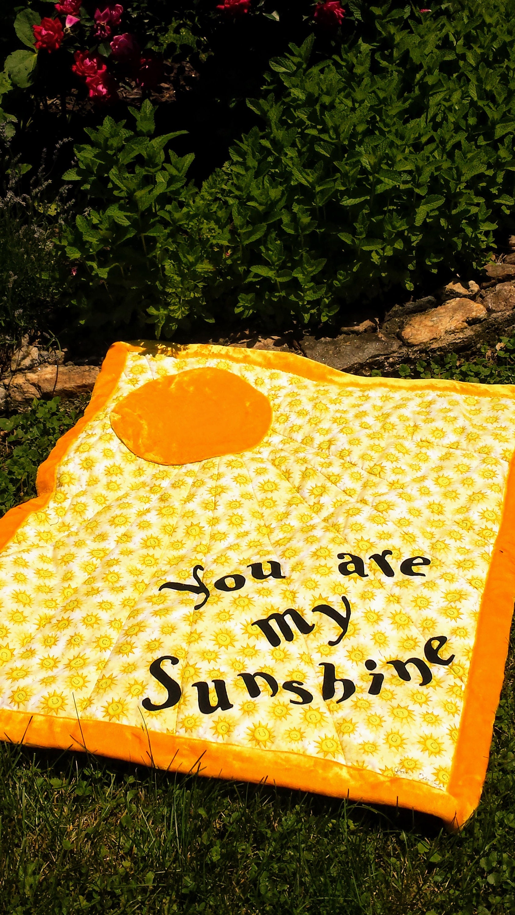 Baby Quilt You are my Sunshine Quilt Sun Quilt Minky Quilt | Etsy