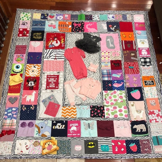 Baby Clothes Quilt Memory Quilt Custom Listing DEPOSIT ONLY Etsy Canada