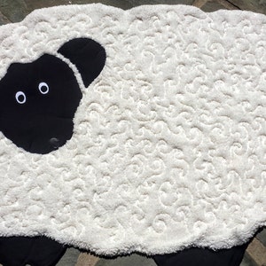 Minky Sheep Baby Quilt: Unisex Lamb Sherpa Blanket, HANDMADE TO ORDER