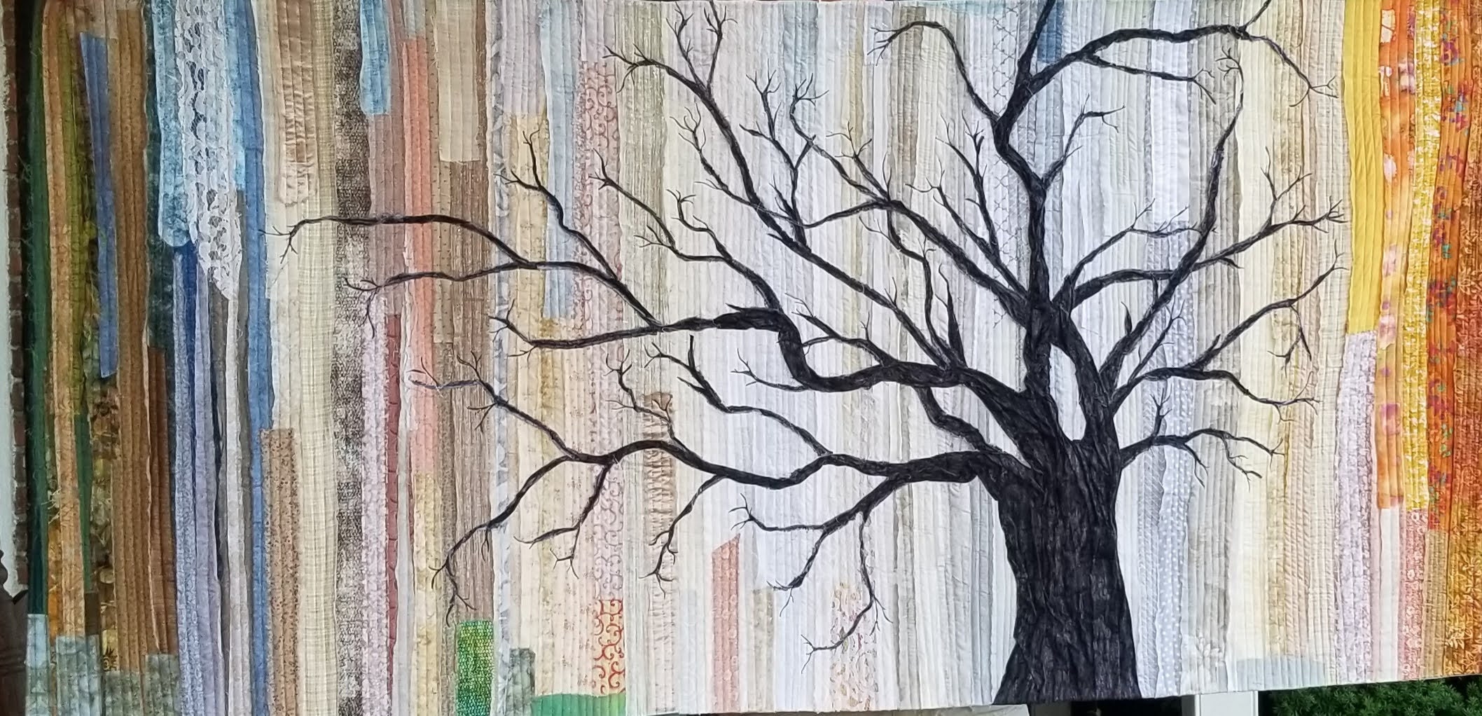 Fiber Art Tree Wall Hanging Crochet Pattern