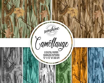 Camo Pattern | Camo Paper | Seamless Pattern | Digital Paper | Crafting Scrapbooking Art | Camoflauge Pattern | Camoflauge Paper