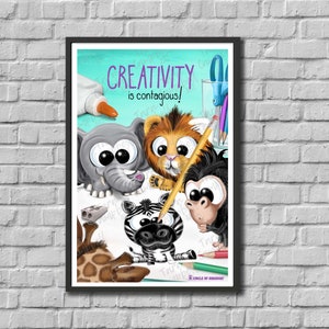 Printable Classroom Poster, DIGITAL FILE, Instant Download Circle of Sunshine® Life is about Creating Yourself