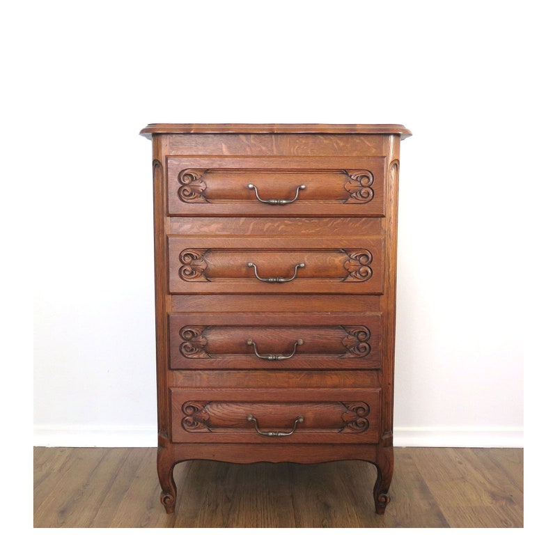 Vintage French Small Chest Of Drawers 4 Drawers French Etsy
